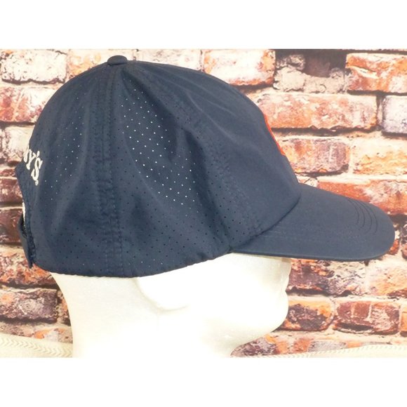 Zaxbys Employee Navy Blue Perforated Adjustable Baseball Cap With Chicken Logo & - Picture 2 of 7